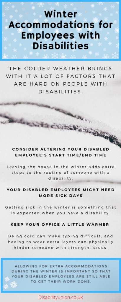 Winter Accommodations for Employees with Disabilities